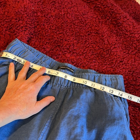 Tahari gorgeous blue linen pants S - Picture 5 of 6